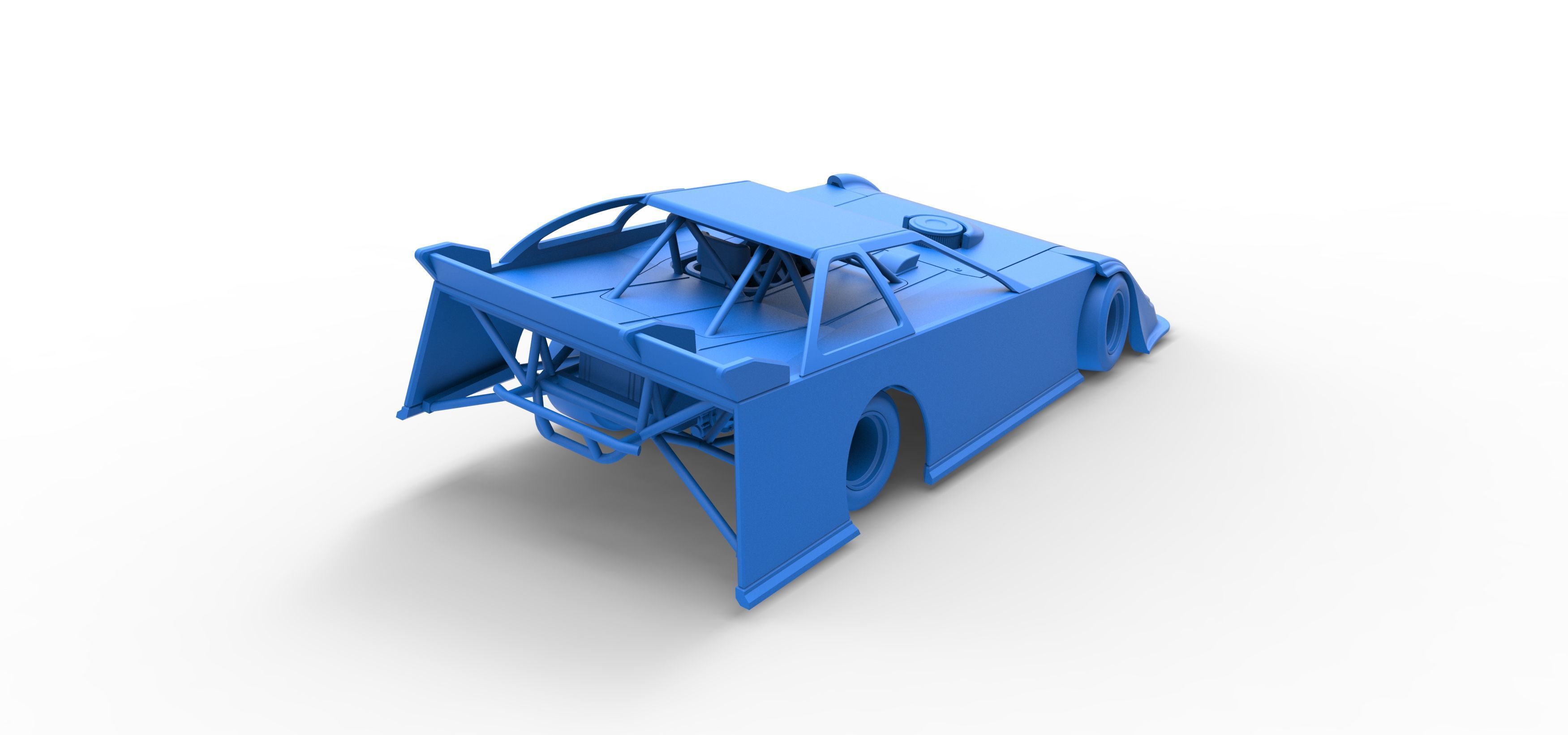 Super Dirt Late model for Pavement while turning Scale 1 to 25 3D print model_45