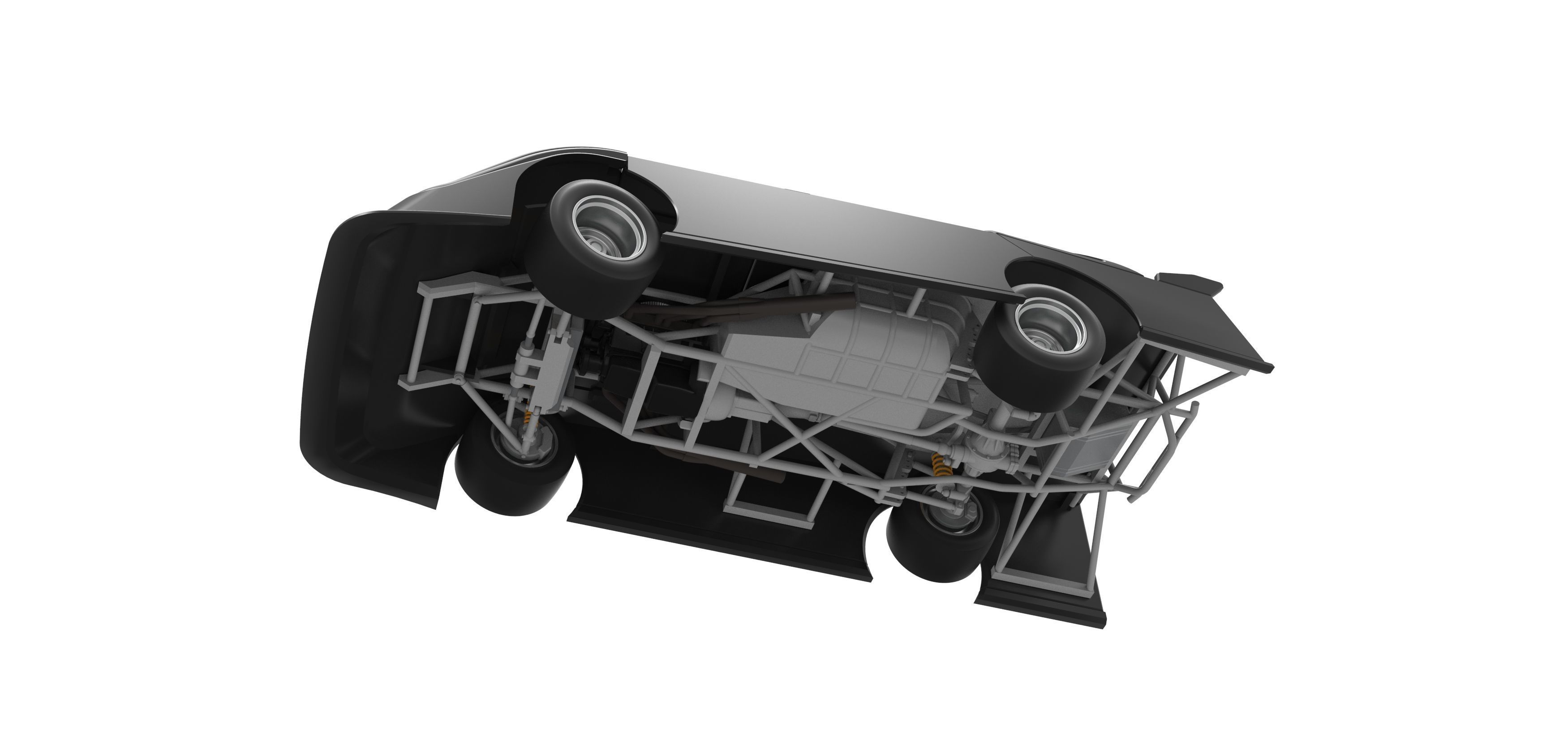Super Dirt Late model for Pavement while turning Scale 1 to 25 3D print model_3