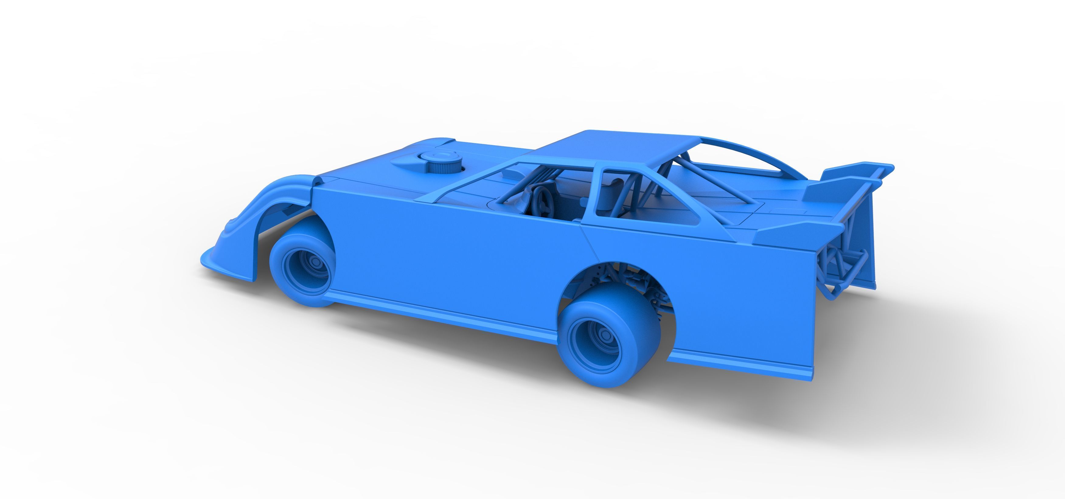 Super Dirt Late model for Pavement while turning Scale 1 to 25 3D print model_39