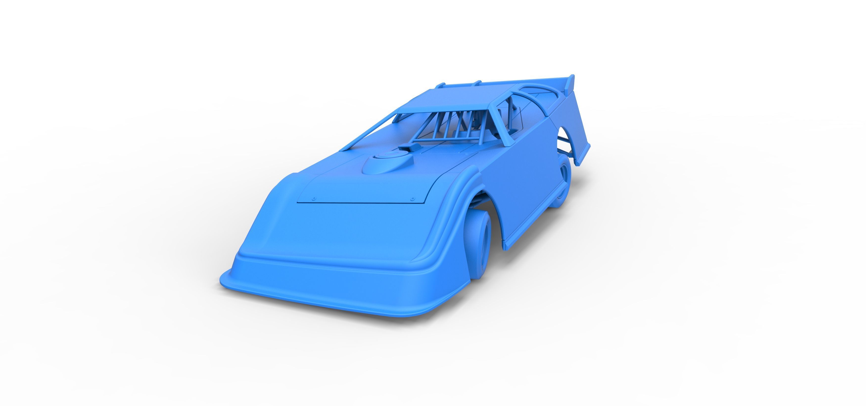 Super Dirt Late model for Pavement while turning Scale 1 to 25 3D print model_32