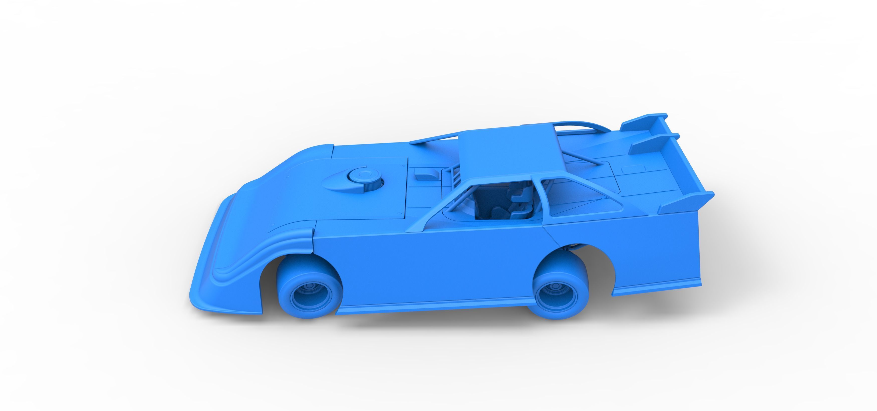 Super Dirt Late model for Pavement while turning Scale 1 to 25 3D print model_37