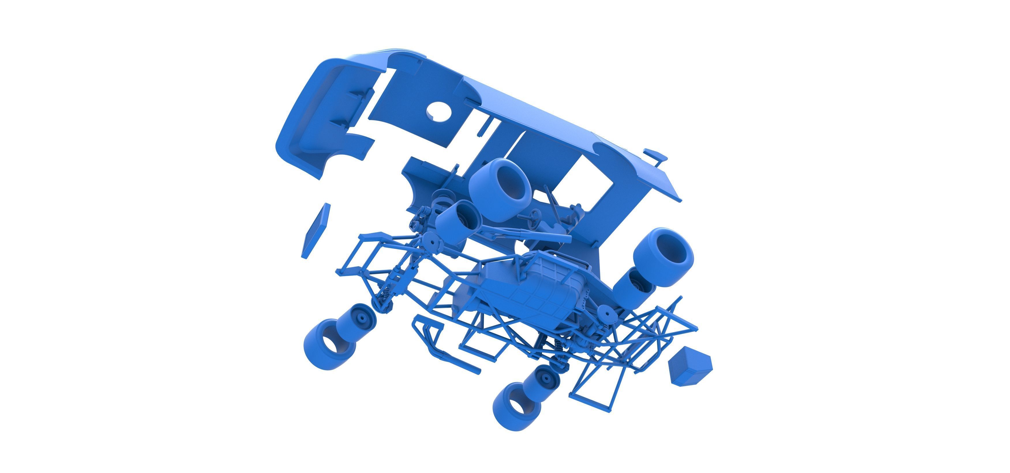 Super Dirt Late model for Pavement while turning Scale 1 to 25 3D print model_57