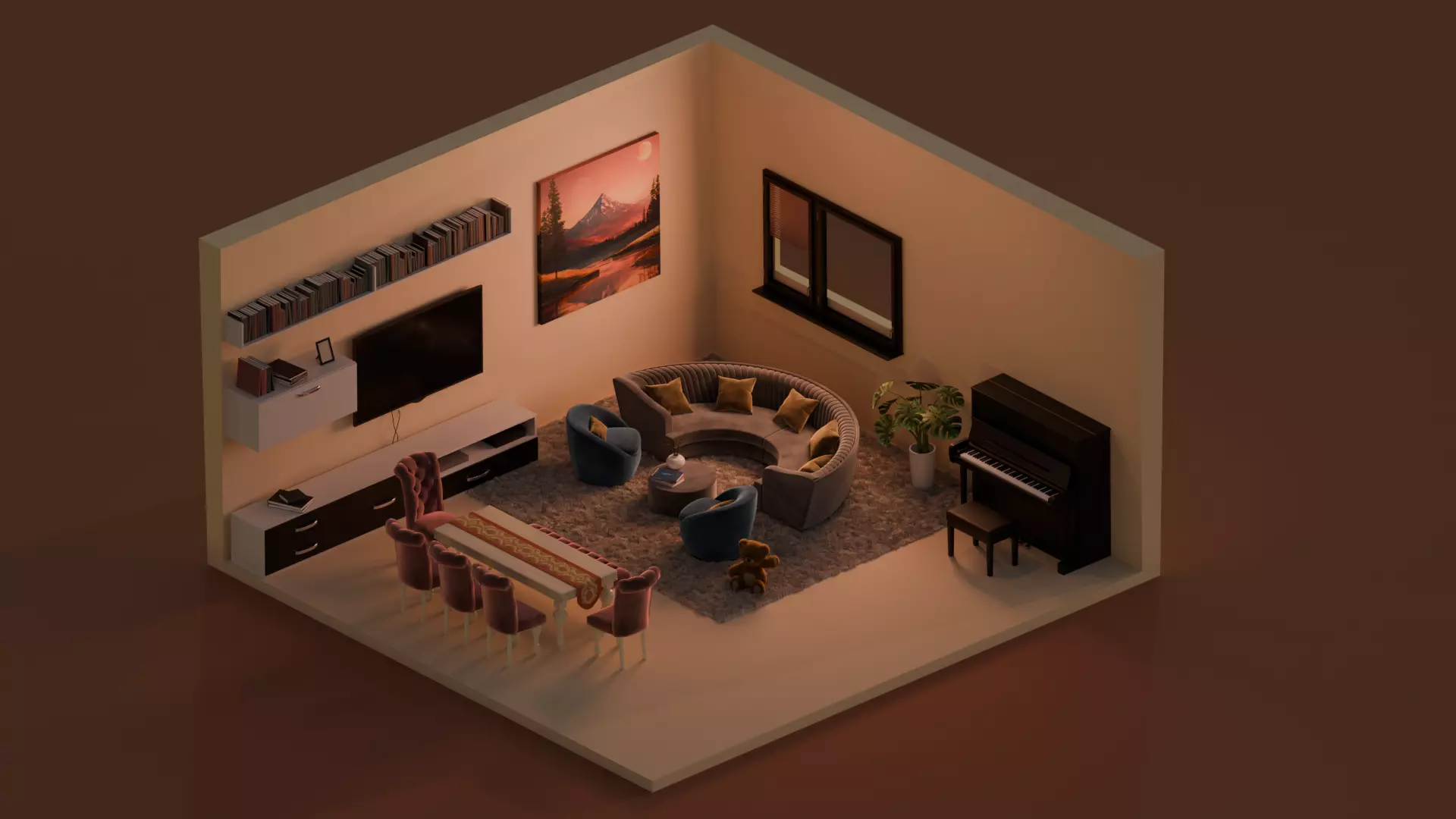 room is beautifull 3D print model_0