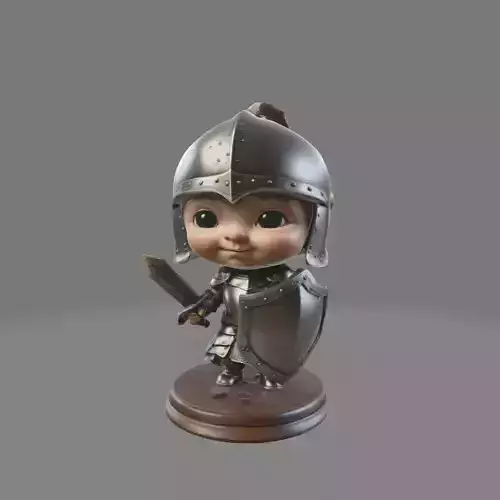 Baby Knight Chibi Table Figure