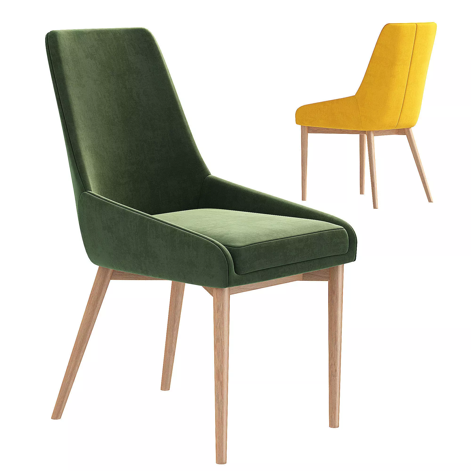 Moose chair 3D model_0