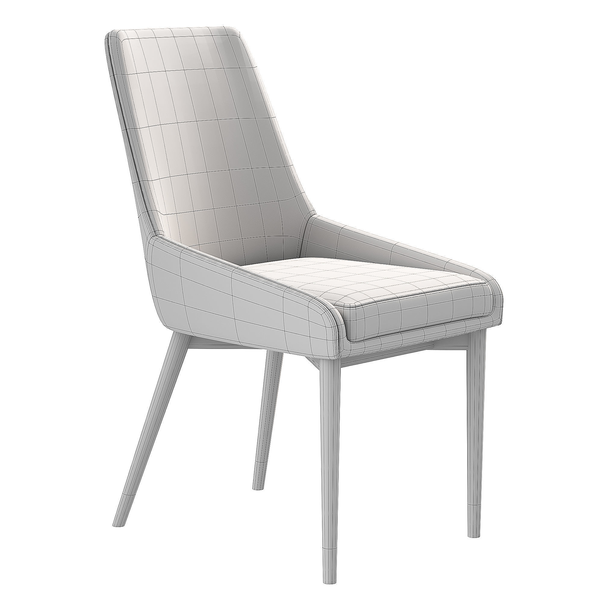 Moose chair 3D model_3