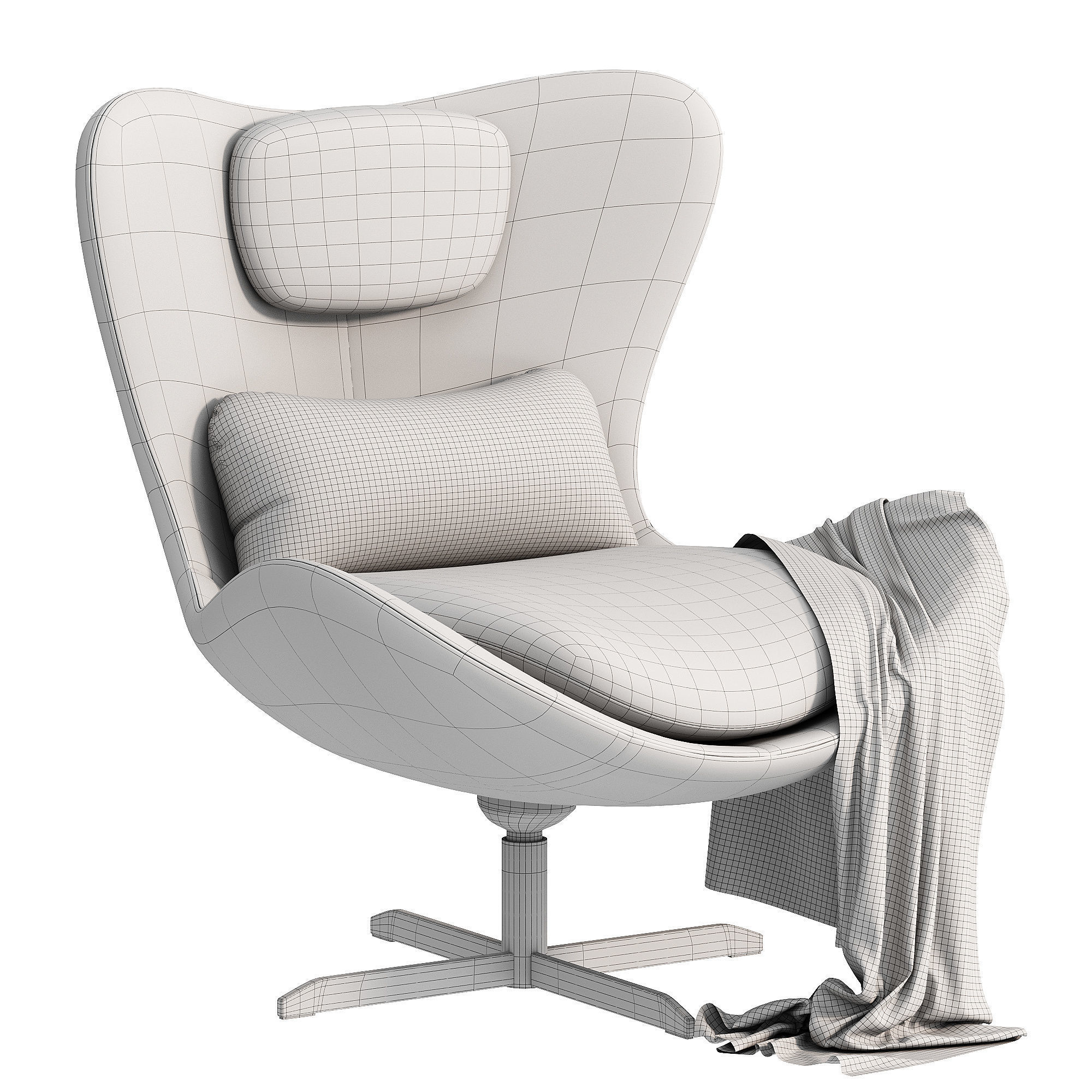 Armchair LAZY CS3373 C LH 3D model_3