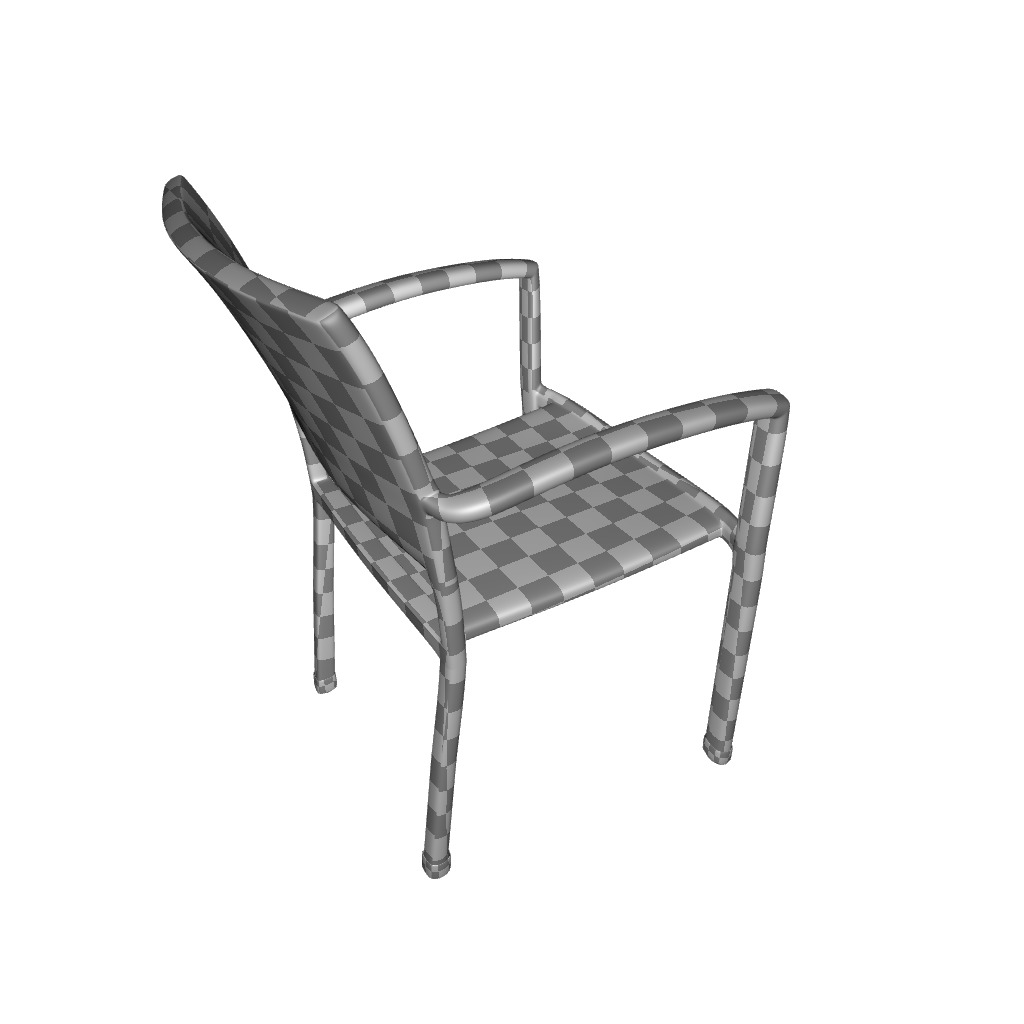 Katzer Stacking Patio Dining Chair 3D model_7