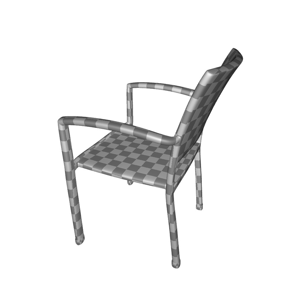 Katzer Stacking Patio Dining Chair 3D model_5