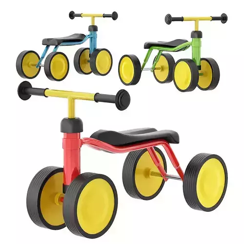Runbike Puky Pukylino Red red 3D model