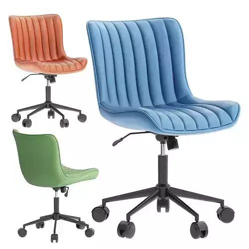YOUNIKE Cute Armless Office Desk Chair