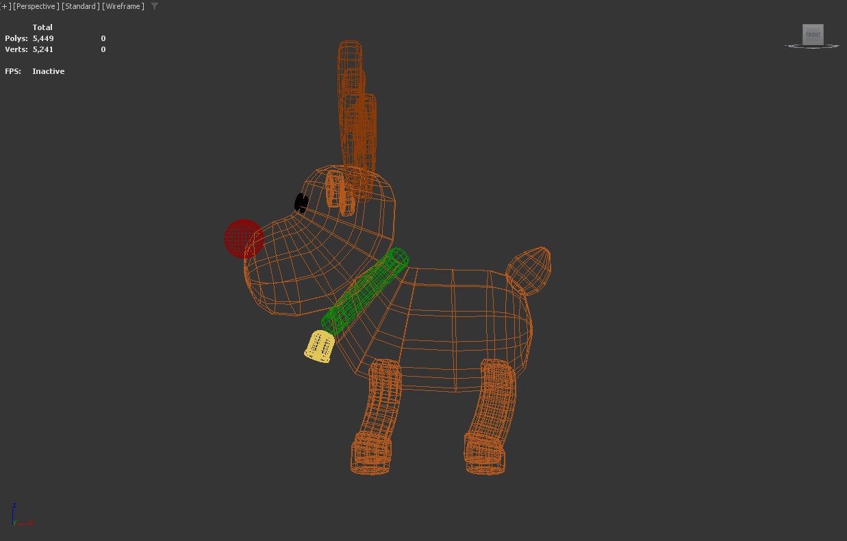 Stylized Low-Poly Christmas Rudolph the Reindeer Low-poly 3D model_8