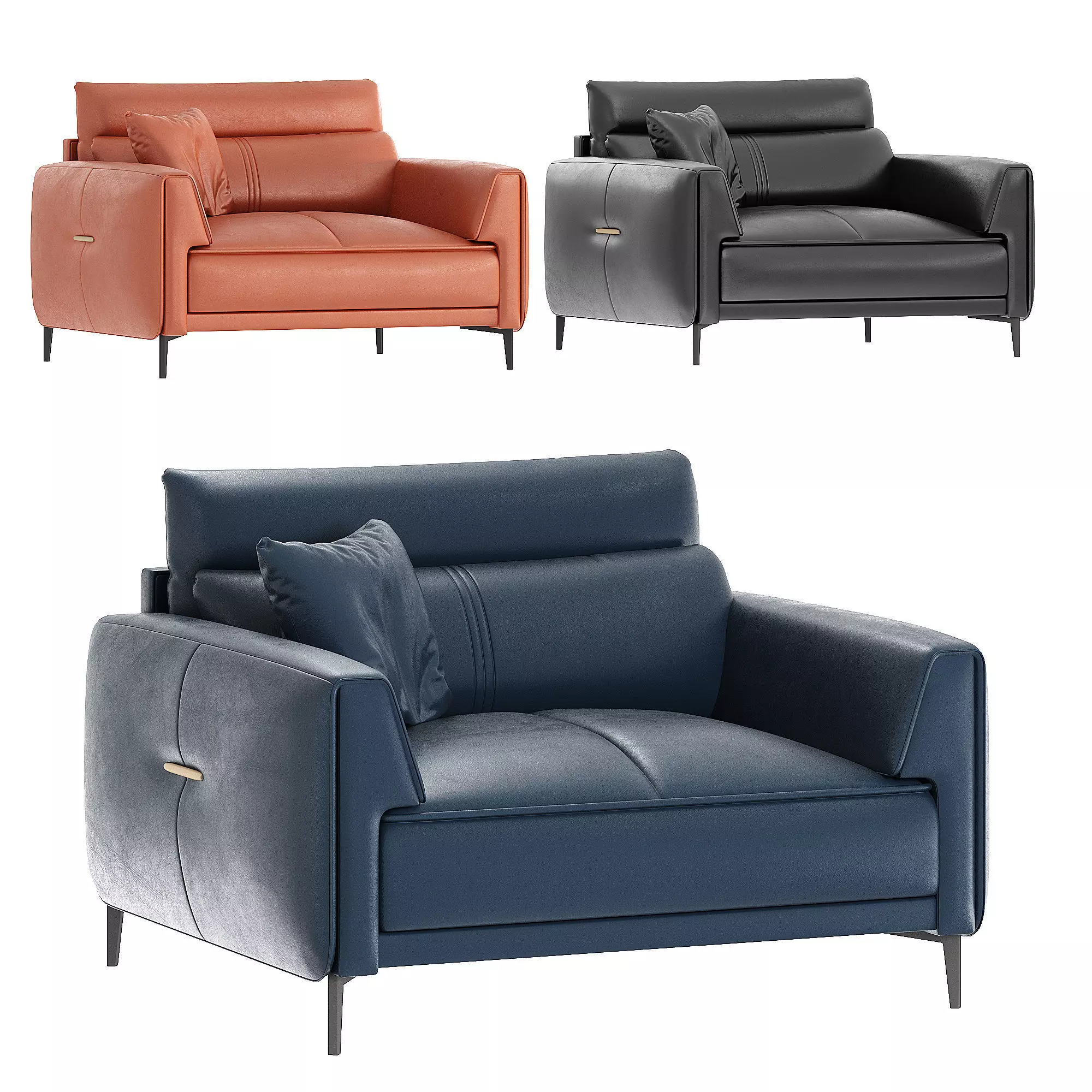 Mau sofa tiep khach cong ty GD230 3D model_0