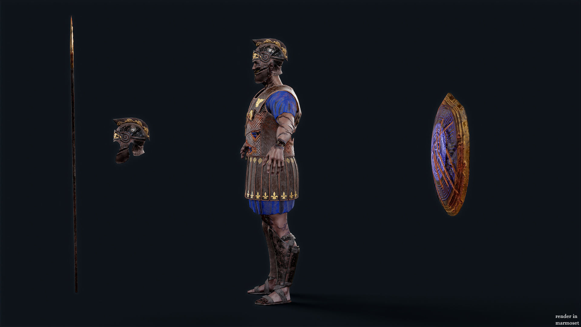 SPARTAN PPU3 Low-poly 3D model_10