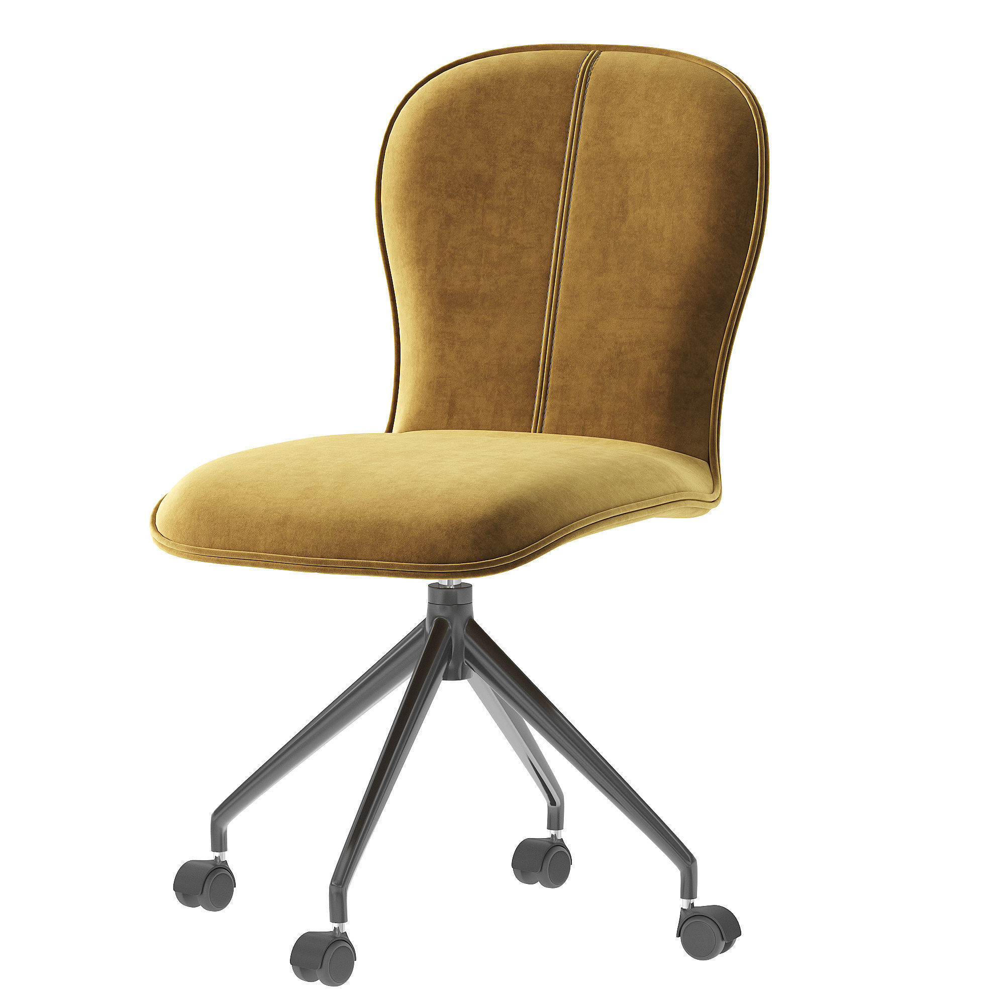 Aspen Designer chair on wheels 3D model_2