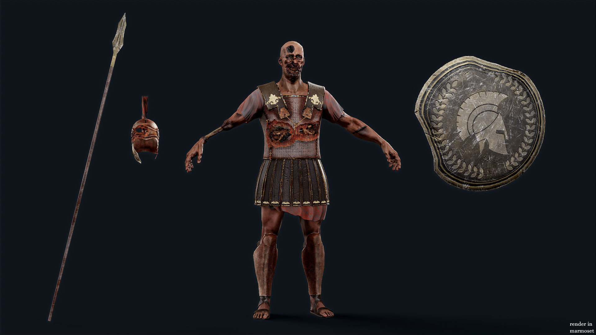 SPARTAN PPU4 Low-poly 3D model_11