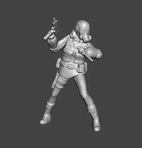 RE LADY HUNK MINIATURE MODEL FOR HORROR OR SCIFI GAMES RPG DND 3D print model