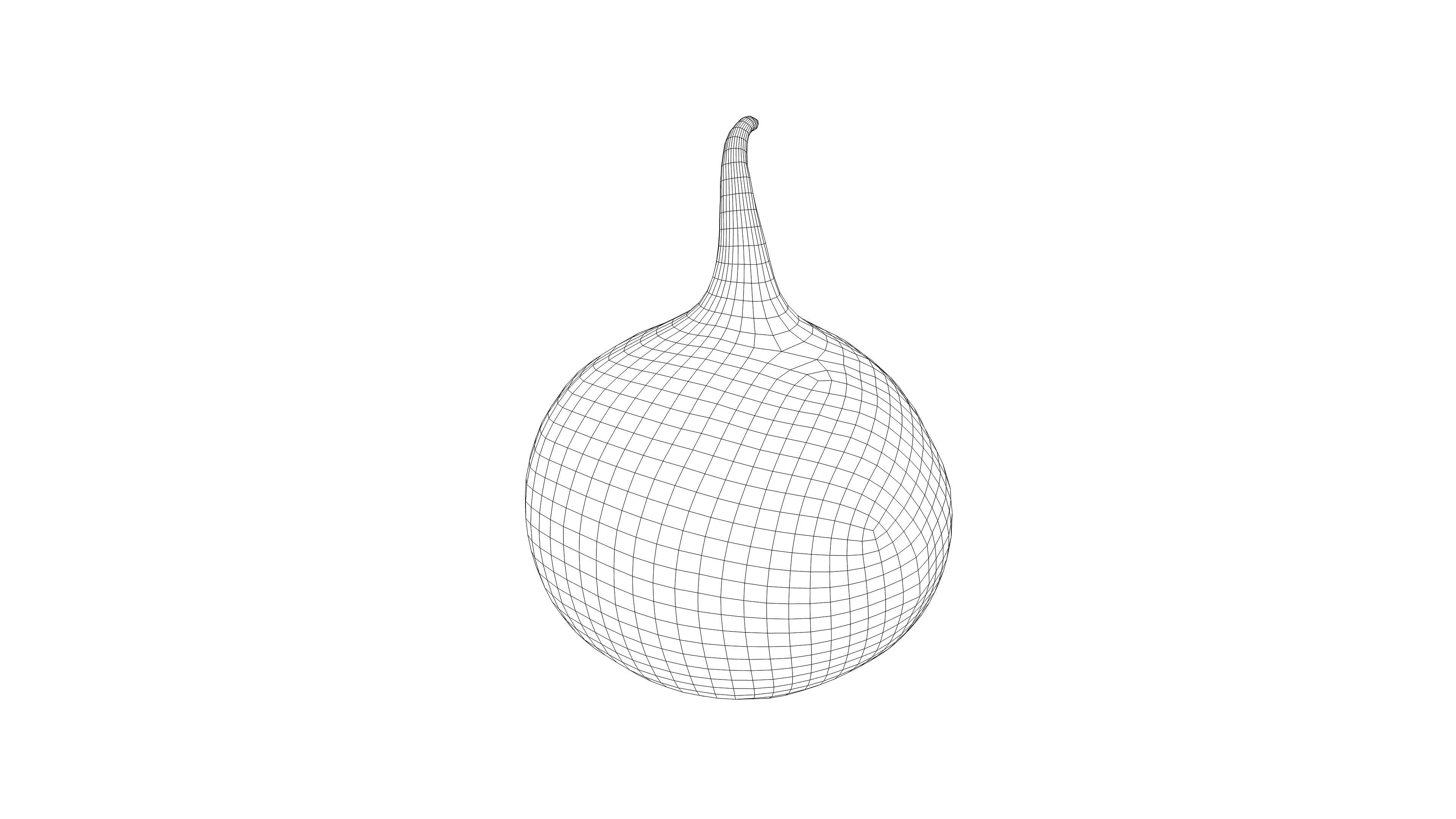 Photorealistic 3D scan of black radish Low-poly 3D model_14