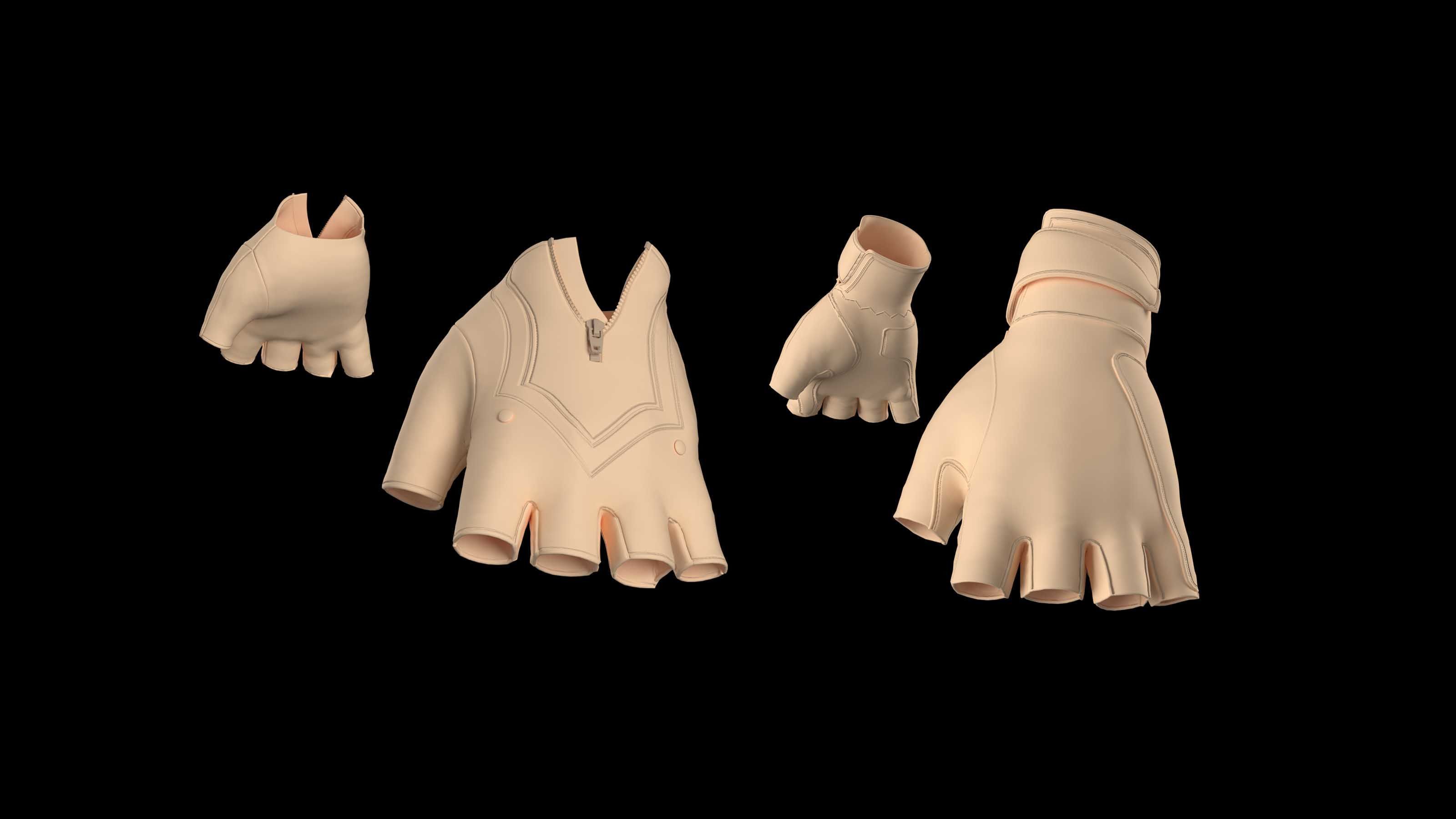 8 GLOVES 3D model_3