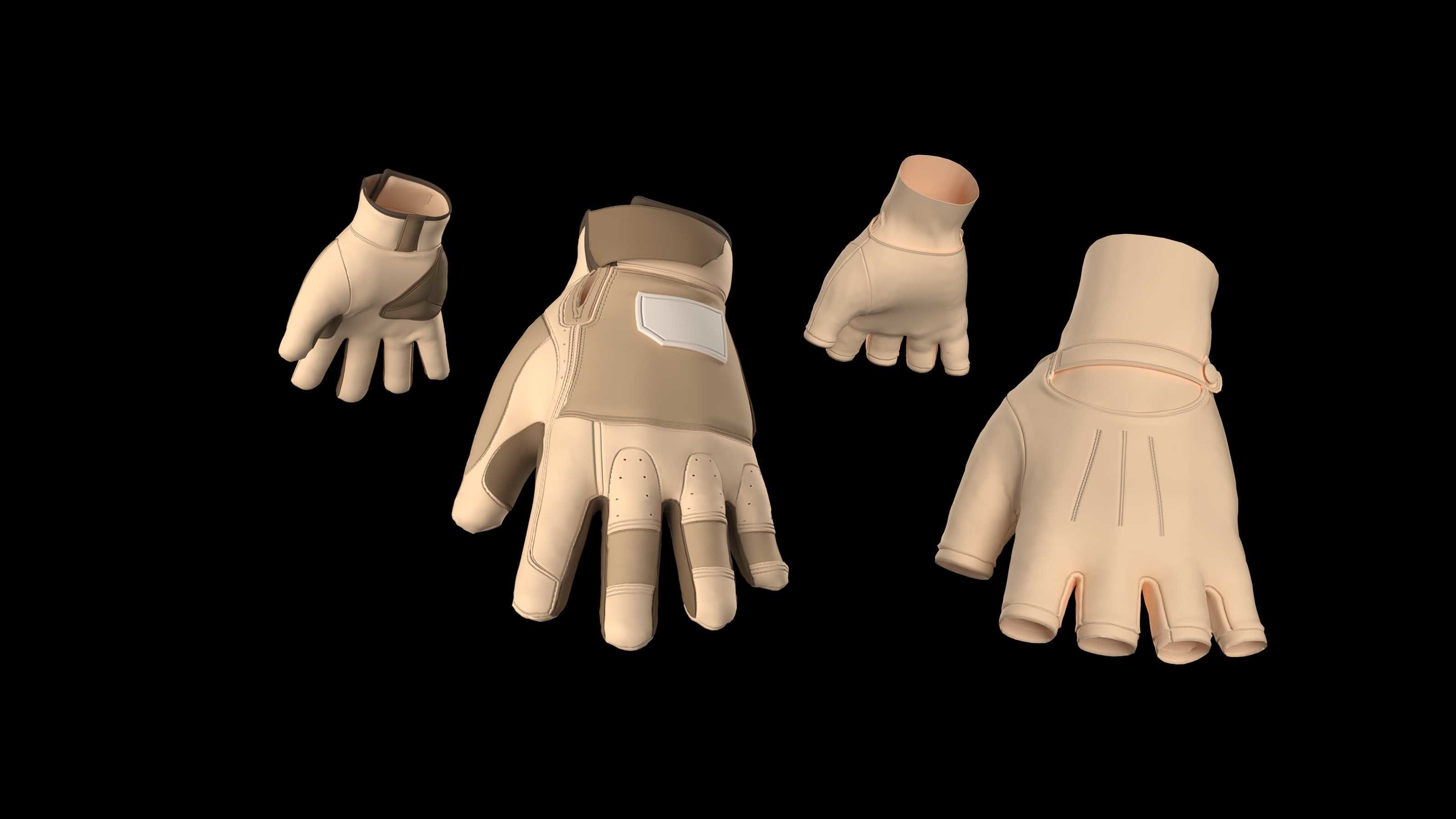 8 GLOVES 3D model_1