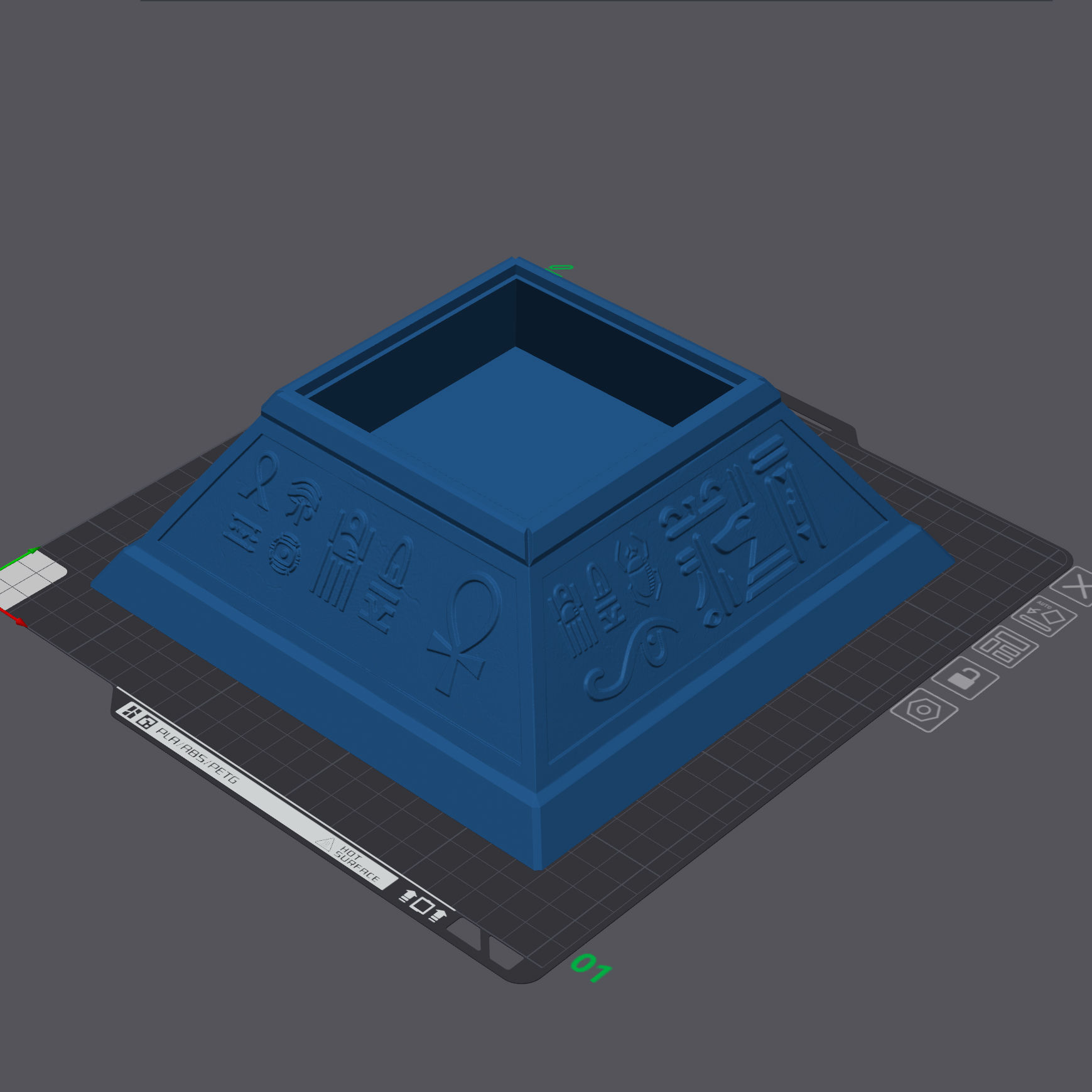 Beautiful Pyramid-Shaped Box 3D print model_5