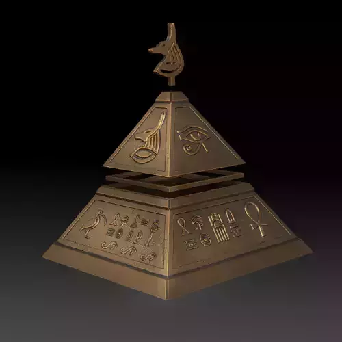 Beautiful Pyramid-Shaped Box 3D print model