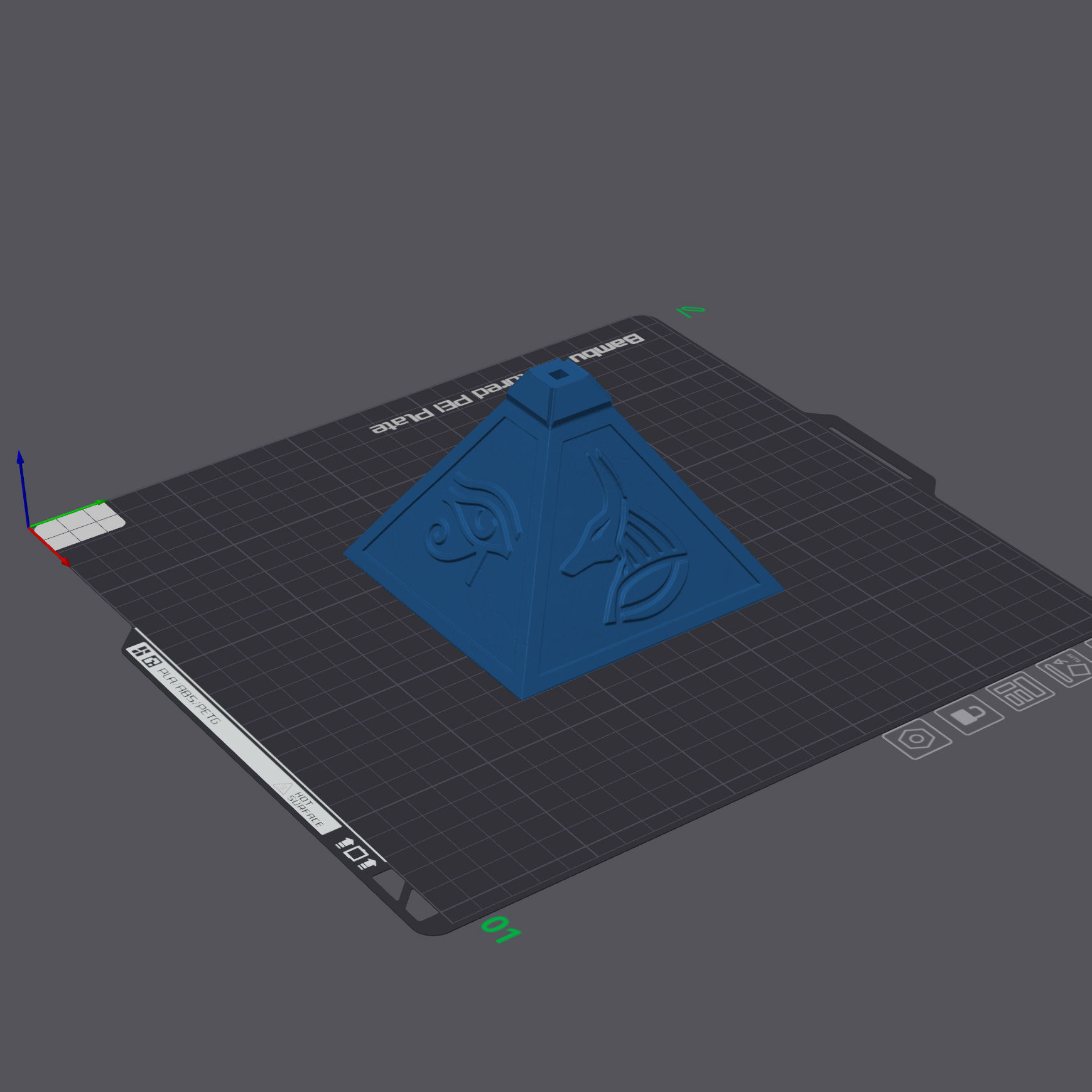 Beautiful Pyramid-Shaped Box 3D print model_6