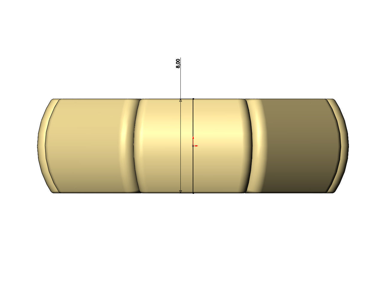 Segmented dome 8 facetes ring US sizes 7to12 3D print model_7
