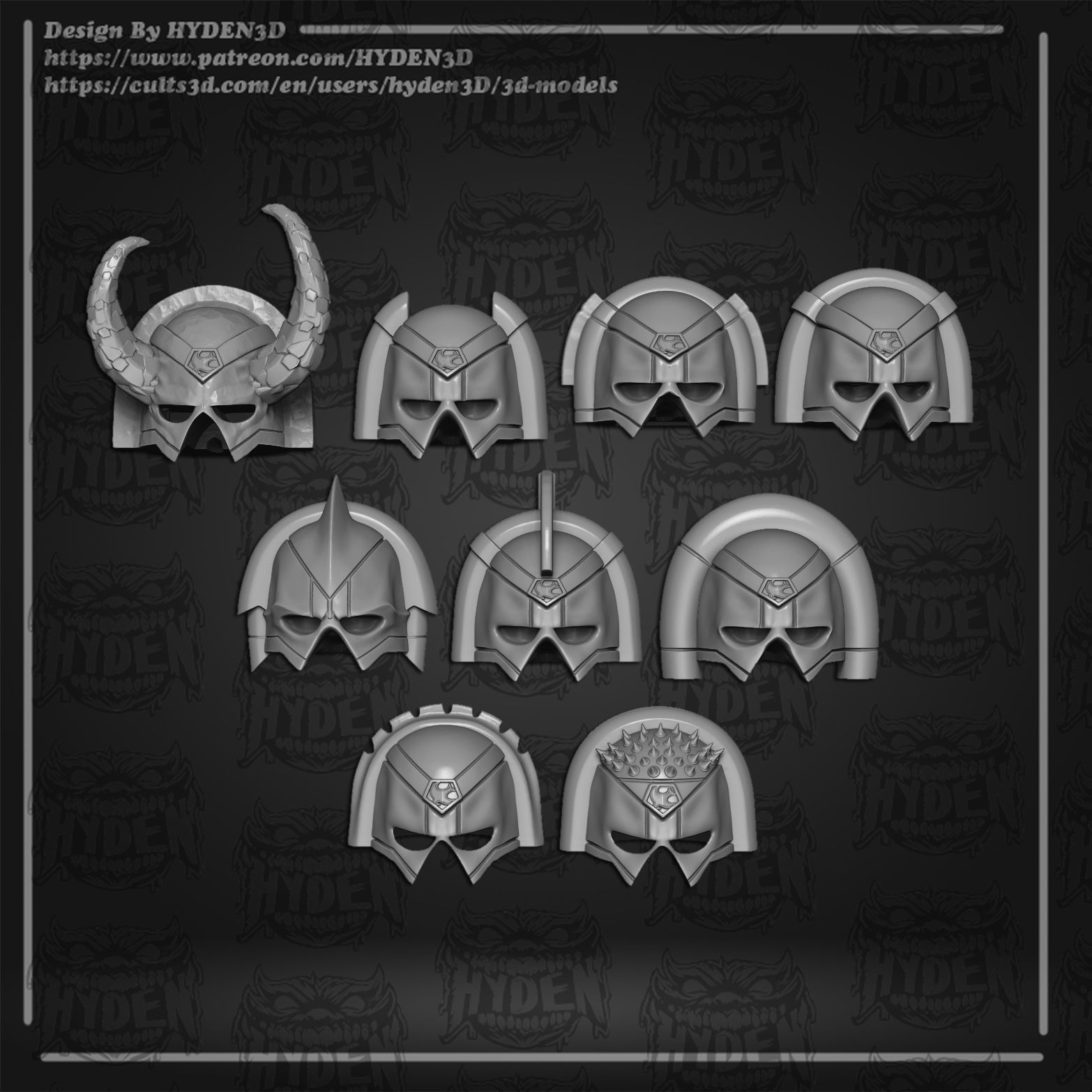 peacemaker full heads helmets and kits 3D print model_2