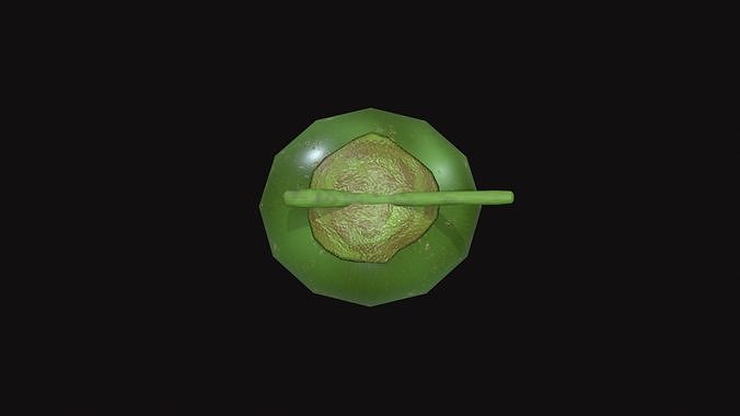 Medieval Coconut Low-poly 3D model 7