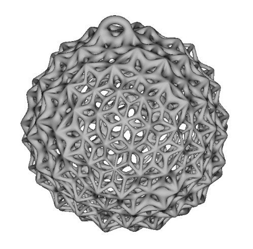 Christmas ball 3D print model 3D print model_2