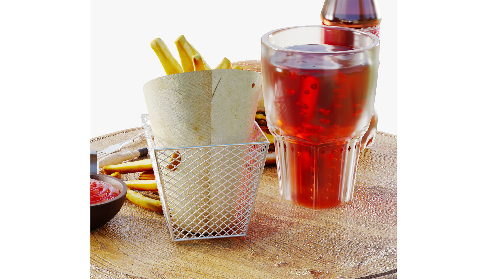 BurgerSet Low-poly 3D model_4