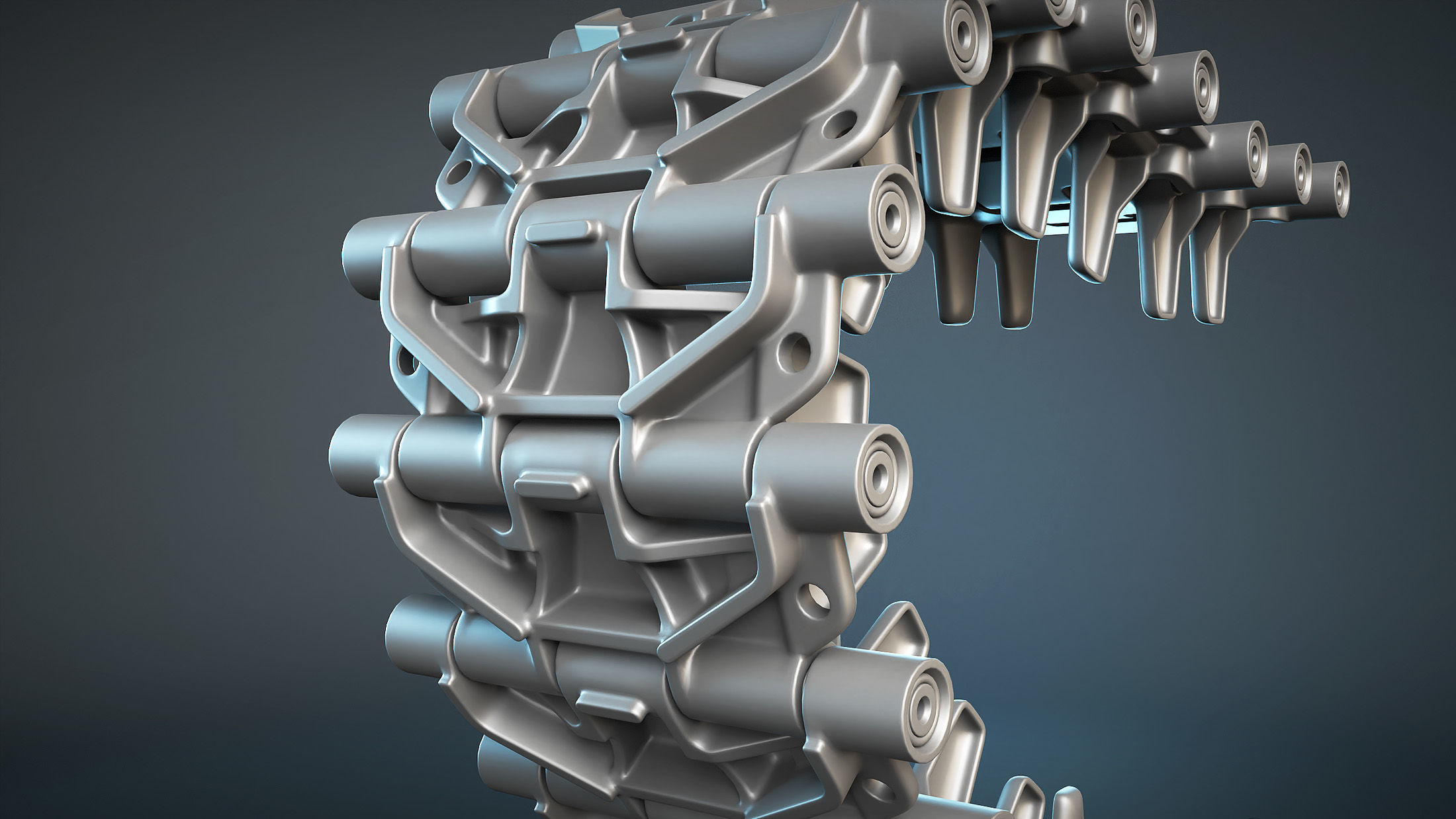 MT-LB Track RMSh High-Poly 3D model_1