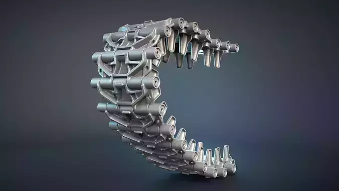 MT-LB Track RMSh High-Poly 3D model