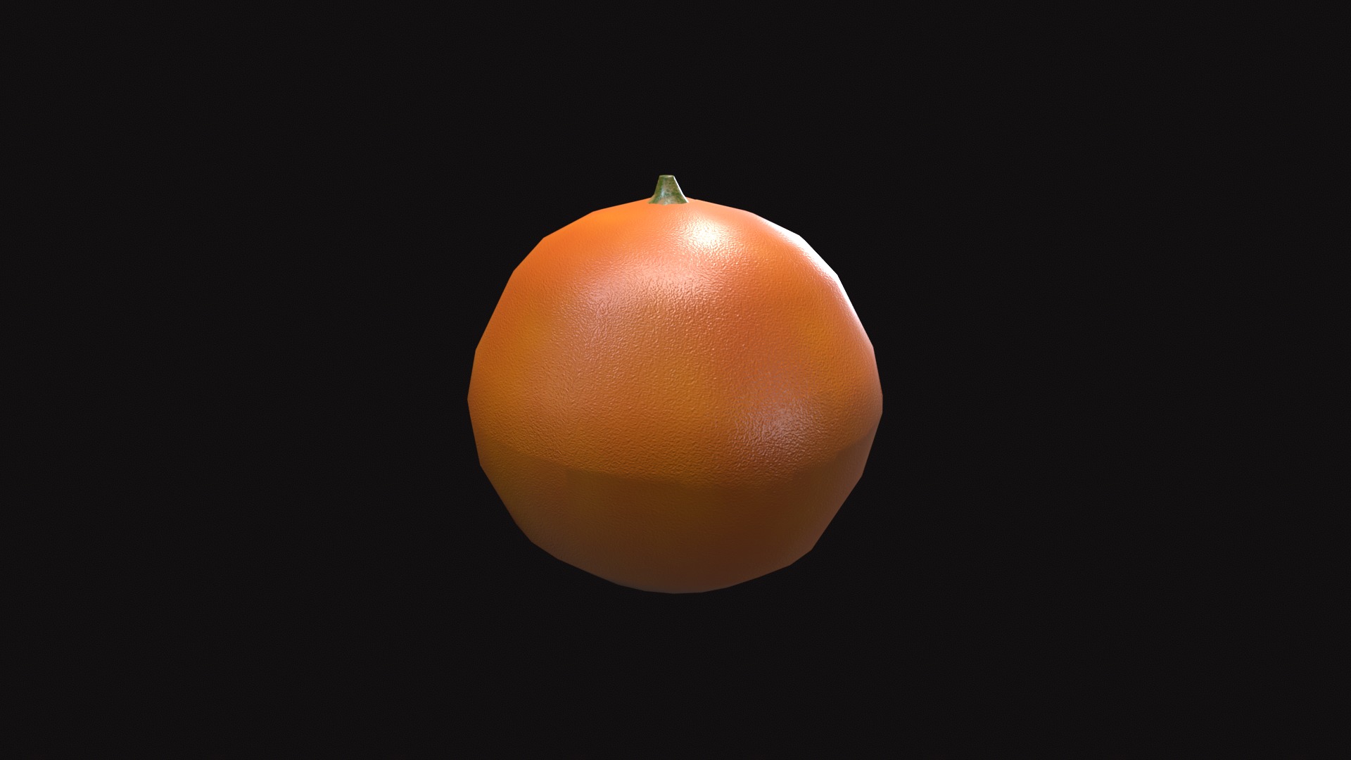 Medieval Orange Low-poly 3D model_4