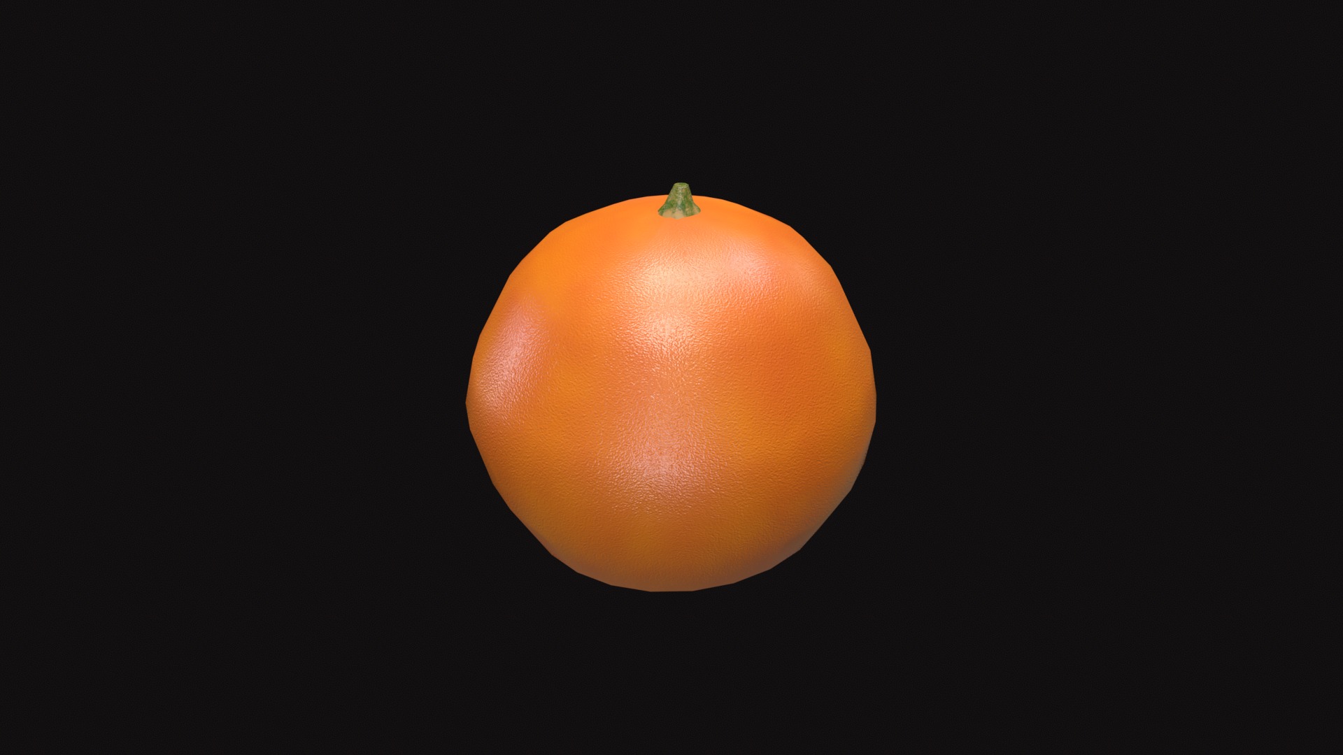 Medieval Orange Low-poly 3D model_3