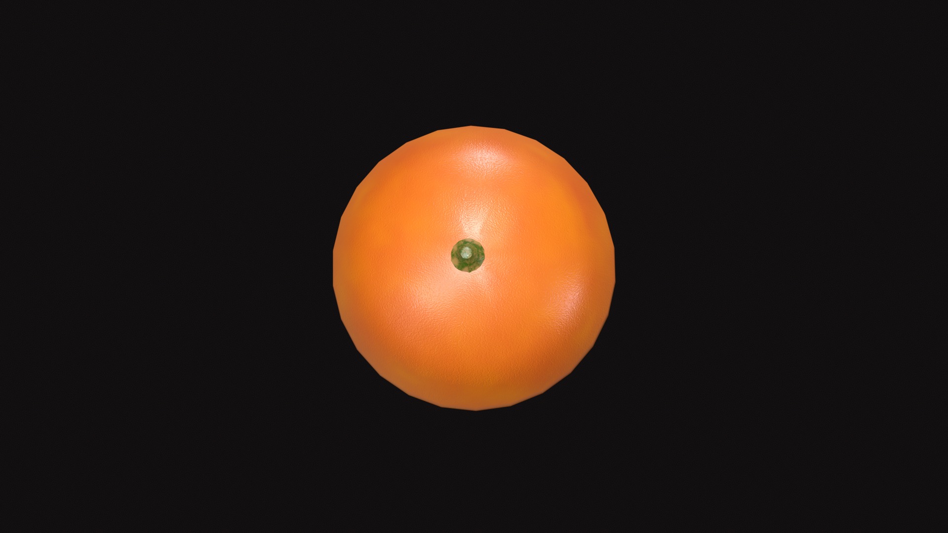 Medieval Orange Low-poly 3D model_7