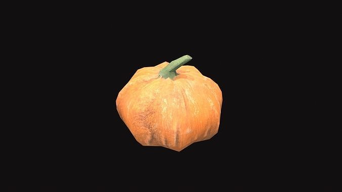 Medieval Pumpkin V01 Low-poly 3D model 3