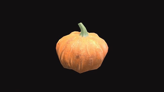Medieval Pumpkin V01 Low-poly 3D model 6