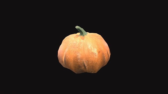 Medieval Pumpkin V01 Low-poly 3D model 5