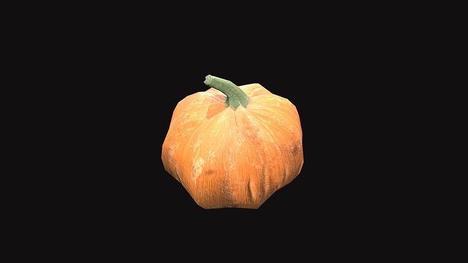 Medieval Pumpkin V01 Low-poly 3D model 4