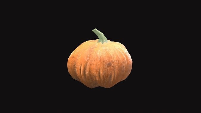 Medieval Pumpkin V01 Low-poly 3D model 2