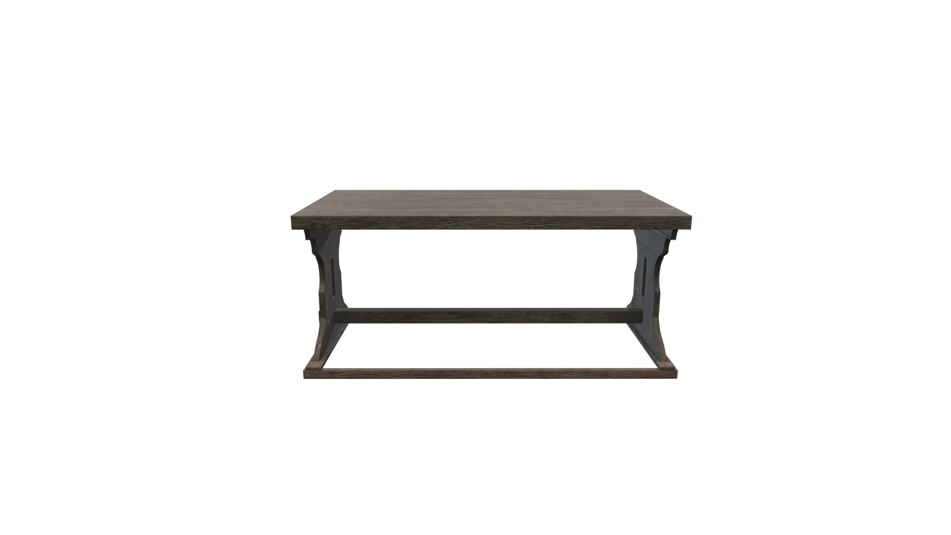 Medieval Table V04 Low-poly 3D model_9