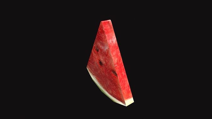 Medieval Watermelon  Low-poly 3D model 7