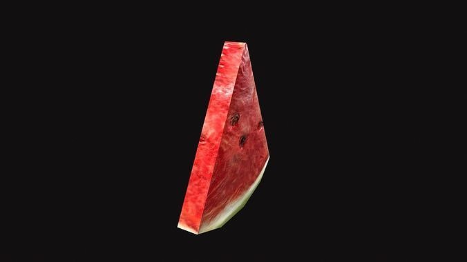 Medieval Watermelon  Low-poly 3D model 6