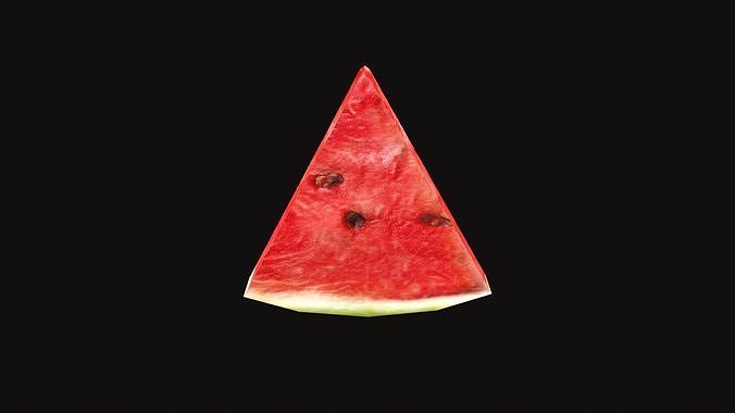 Medieval Watermelon  Low-poly 3D model 4