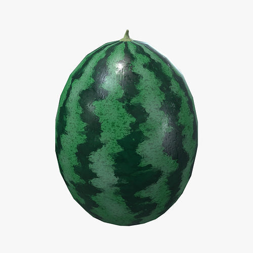 Medieval Watermelon  Low-poly 3D model