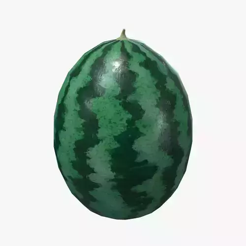 Medieval Watermelon  Low-poly 3D model