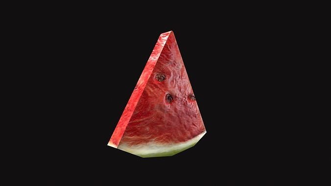Medieval Watermelon  Low-poly 3D model 3