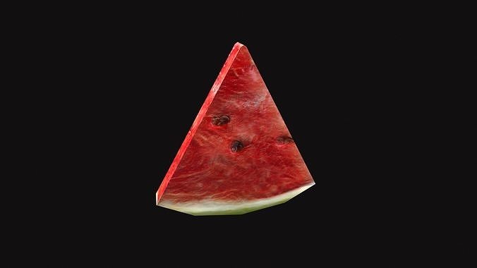 Medieval Watermelon  Low-poly 3D model 5